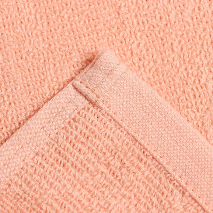 Полотенце махровое Love Life Border, 30х60 см, цвет персиковый, 100% хлопок, 380 гр/м2