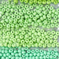 Бисер круглый 6/0 "Цвета листвы" 6 цветов х 10 гр 20х8 см Бисер круглый 6/0 "Цвета листвы" 6 цветов х 10 гр 20х8 см