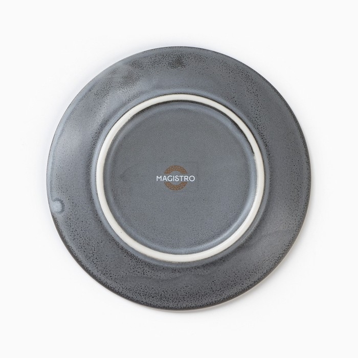 Блюдце фарфоровое Magistro Urban, d=14,2 см, цвет серый Блюдце фарфоровое Magistro Urban, d=14,2 см, цвет серый
