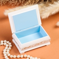 Шкатулка «Девочка с совой», белая, 6×9 см, лаковая миниатюра Шкатулка «Девочка с совой», белая, 6×9 см, лаковая миниатюра