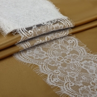 Кружево реснички, 170 мм &times; 3 &plusmn; 0,5 м, цвет белый