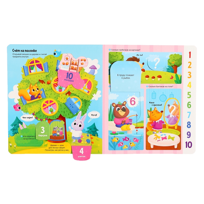 Книжка с окошками &laquo;Первые знания&raquo;