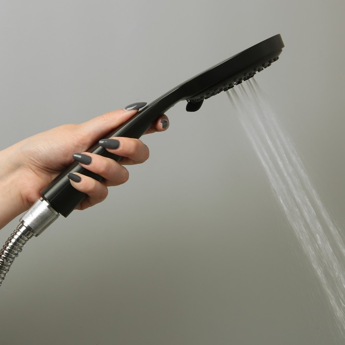 Душевая лейка Accoona A344F, 3 режима, чёрная Душевая лейка Accoona A344F, 3 режима, чёрная