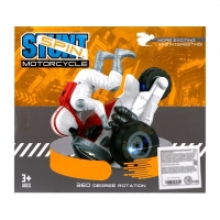 Перевертыш &laquo;Гонщик&raquo;, свет и звук, работает от батареек, цвет бело-синий