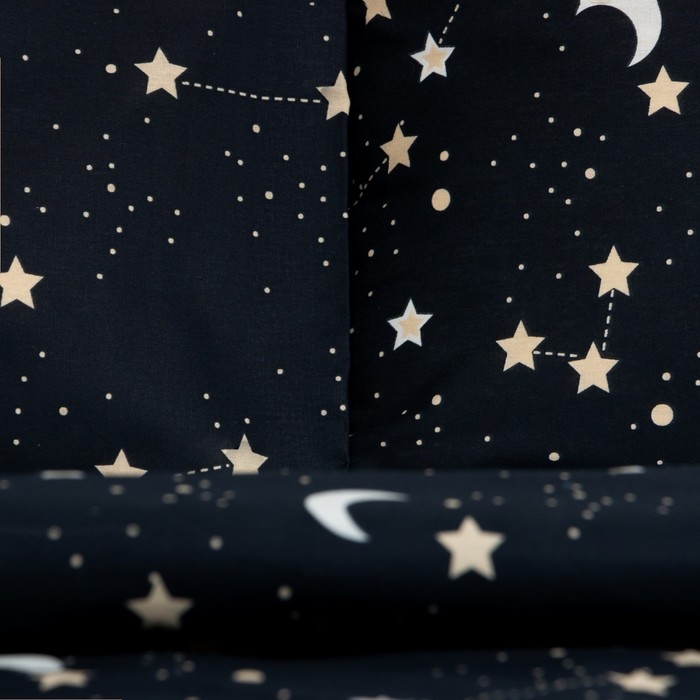 Комплект: пододеяльник и 2 наволочки &laquo;Звездное небо&raquo; 200х215 см, 50х70 см - 2 шт, 100% хлопок