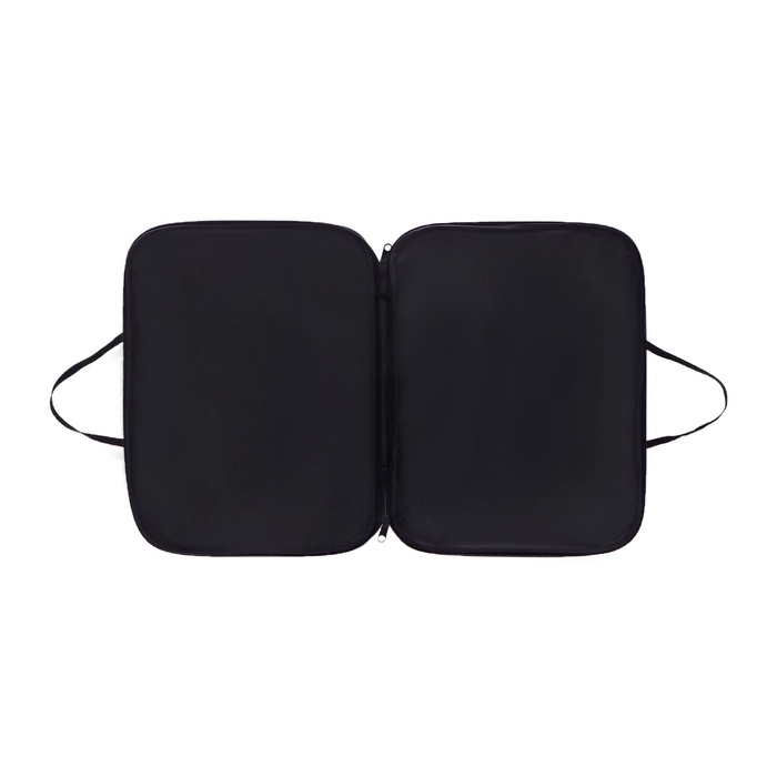 Папка с ручками текстильная А4, Calligrata Папка с ручками текстильная А4, Calligrata "Офис", для бумаг, для офиса, нейлон 600D, лён, коричневая, ПМ/1, 350 х 270 х 20 мм