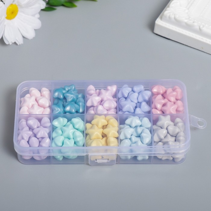 Набор сургуча Набор сургуча "Звёздочки" пастельные тона 10 цветов 12,7х6,5х2 см