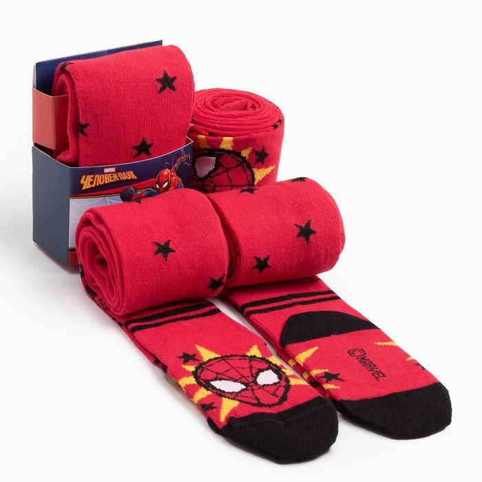 Колготки детские &laquo;Человек-Паук&raquo;, рост 116-122 см, цвет красный