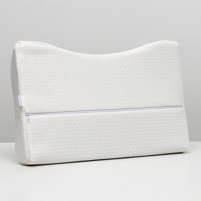 Подушка ортопедическая НТ-ПС-07 Подушка ортопедическая НТ-ПС-07 "Массажная", для взрослых, с эффектом памяти и выемкой под плечо, 55x36 см, валики 10/7 см