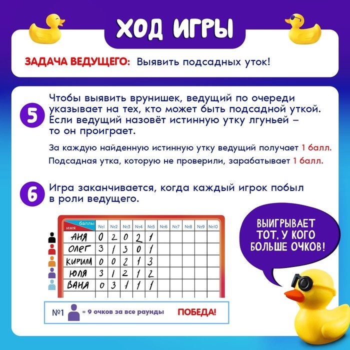 Настольная игра &laquo;Подсадная утка&raquo;, 4-10 игроков, 10+