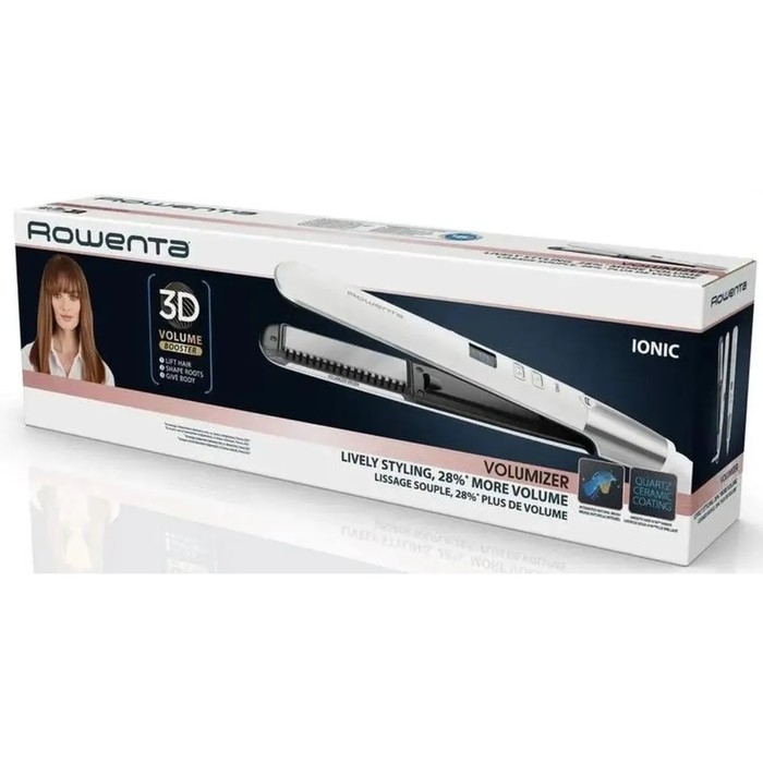 Выпрямитель Rowenta SF4650F0, 80 Вт, до 210 °C, LED, белый Выпрямитель Rowenta SF4650F0, 80 Вт, до 210 °C, LED, белый