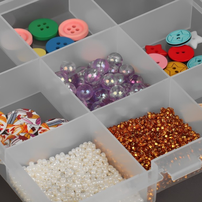 Органайзер для хранения мелочей, 17,7 &times; 10,2 &times; 2,3 см, цвет прозрачный