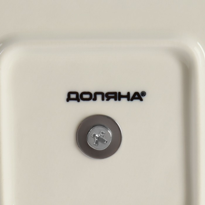 Этажёрка Фруктовница Доляна &laquo;Сьюзен&raquo;, 3 яруса, 14,5/20/24,5 см, фарфор, цвет белый