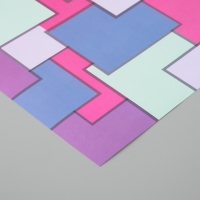 Бумага для скрапбукинга "Яркая геометрия" плотность 180 гр набор 5 шт 30,5х32 см