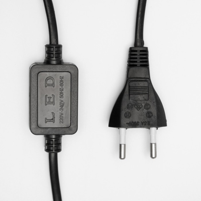 Светодиодная фигура &laquo;Снежинка&raquo;, 95 см, дюралайт, 216 LED, 220 В, мерцание, свечение синий/белый