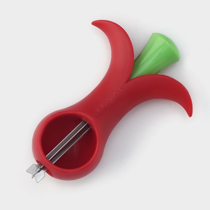 Удалитель косточек Доляна &laquo;Вишенка&raquo;, 14 см, цвет красный