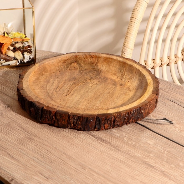 Подносы дерево (набор 3 шт) 30х30 см, 25х25 см, 20х20 см