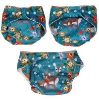 Трусики-подгузник, многоразовый &laquo;Оленята&raquo;, Крошка Я