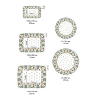 Набор столовый Этель "Сhristmas bells" скатерть 150х180 +/-2см с ГМВО, салфетки 40х40см-8шт