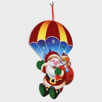 Декоративное украшение (подвеска) "Дед мороз и мишка" 44,5х31 см Декоративное украшение (подвеска) "Дед мороз и мишка" 44,5х31 см