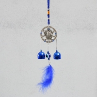 Музыка ветра металл от сглаза "Ганеша" 2 колокольчика 40х8х2,5 см Музыка ветра металл от сглаза "Ганеша" 2 колокольчика 40х8х2,5 см