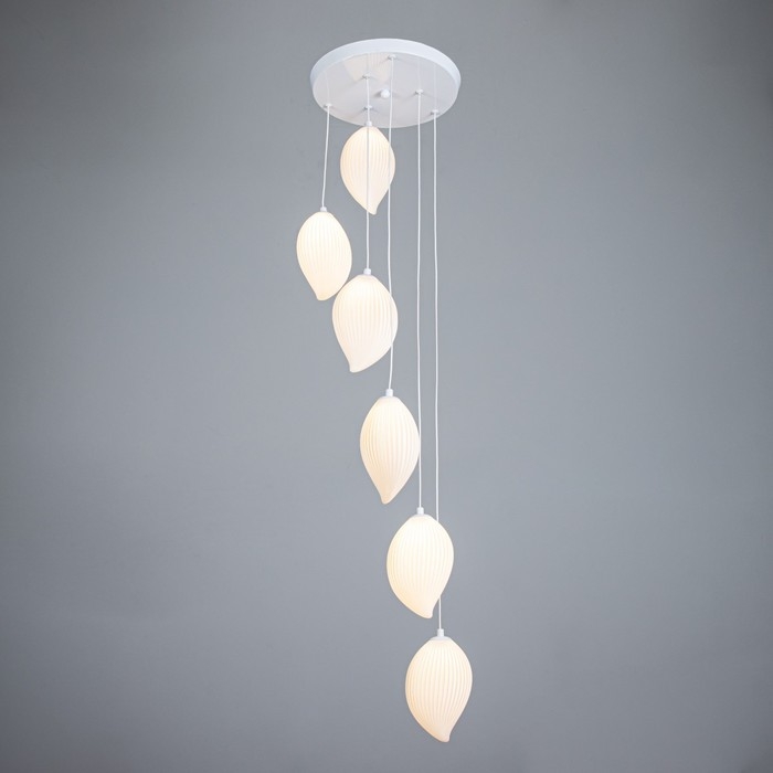 Светильник BayerLux "Манго" 6хG9 15Вт  белый 18х18х9-200см