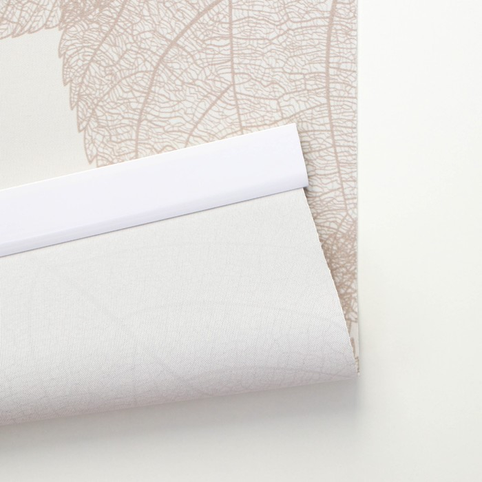 Штора рулонная &laquo;Листья&raquo;, 90&times;200 см (с учётом креплений 3,5 см), цвет коричневый