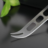 Нож для сыра Доляна Venus, 30×8 см, нержавеющая сталь, цвет чёрный Нож для сыра Доляна Venus, 30×8 см, нержавеющая сталь, цвет чёрный