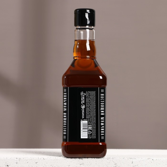 Гель для душа во флаконе виски &laquo;Крутой мужик&raquo;, 500 мл, аромат сандала и бергамота, Новый Год