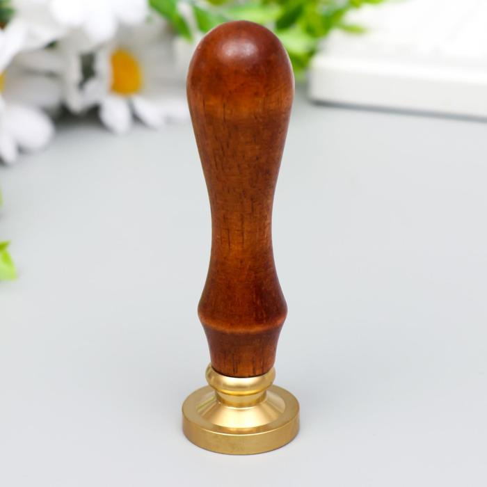 Печать для сургуча с деревянной ручкой Печать для сургуча с деревянной ручкой "Made with love" 9х2,5х2,5 см