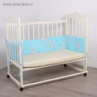 Бортик для мальчика, цвет МИКС с принтом, бязь, синтепон 5142