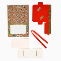 Коробка под 6 конфет с ячейками «Новогодние атрибуты» 14.8 х 9.5 х 3.5 см, Новый год Коробка под 6 конфет с ячейками «Новогодние атрибуты» 14.8 х 9.5 х 3.5 см, Новый год