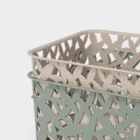 Корзина для хранения, 20,5&times;20,5&times;14,5 см, цвет МИКС