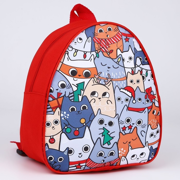 Рюкзак детский новогодний «Котики», 23х20,5 см Рюкзак детский новогодний «Котики», 23х20,5 см
