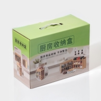 Банки стеклянные для хранения сыпучих продуктов &laquo;Тури&raquo;, 8 предметов: 6 банок 300 мл, 8&times;6 см, ложка, бамбуковый ящик