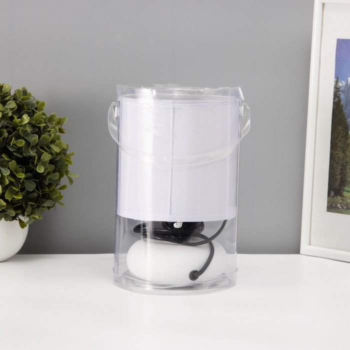 Настольная лампа "Ассенса" Е14 40вт белый 13х13х22 см