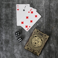 Набор &laquo;За настоящих мужиков&raquo;, карты 36 шт., домино, стопки 30 мл 2 шт., кости игральные 4 шт.