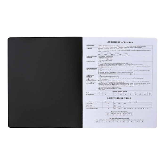 Тетрадь предметная ИНФОРМАТИКА, 48 листов в клетку, ErichKrause Тетрадь предметная ИНФОРМАТИКА, 48 листов в клетку, ErichKrause "Зри в корень", пластиковая обложка, шелкография, блок офсет 100% белизна, инфо-блок