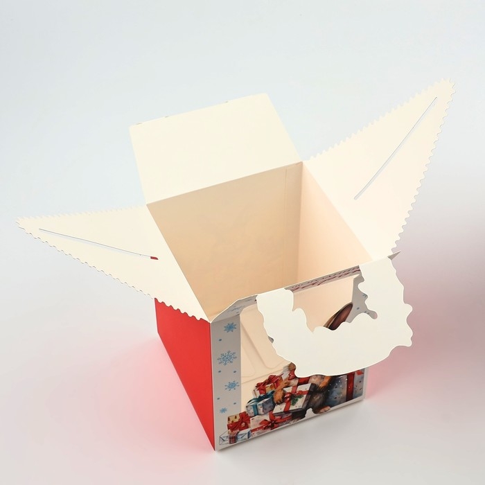 Коробка новогодняя складная &laquo;Новогодний подарок&raquo; 14 х 16 х 14 см, Новый год
