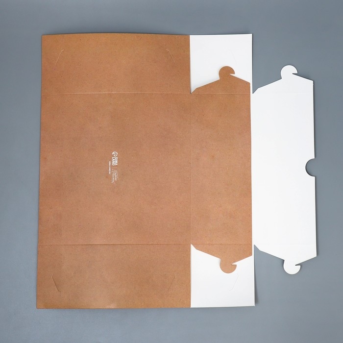 Коробка для капкейков и бенто-торта, кондитерская упаковка &laquo;Цветочный паттерн&raquo;, 25 х 25 х 10 см