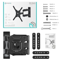 Кронштейн ONKRON M4, для ТВ, наклонно-поворотный, 32"-65", 55-500 мм от стены, черный Кронштейн ONKRON M4, для ТВ, наклонно-поворотный, 32"-65", 55-500 мм от стены, черный