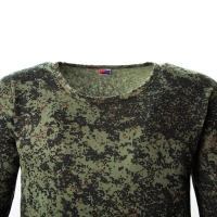 Лонгслив мужской с начёсом, пиксель МИКС, цвет тёмно-зелёный, размер 50