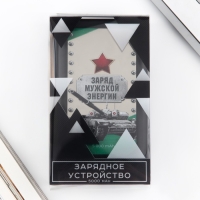 Зарядное устройство &laquo;Заряд мужской энергии&raquo;, 5000мА, мод. PB-01, 10,4 х 6,4 см