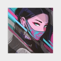 Раскраска-антистресс по полоскам «Девушка в маске», 21 х 21 см Раскраска-антистресс по полоскам «Девушка в маске», 21 х 21 см