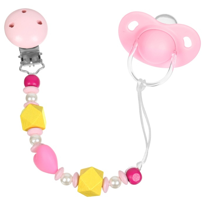 Подарочный набор: Держатель для соски-пустышки и прорезыватель &laquo;Принцесса&raquo;, Mum&Baby