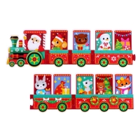 Фигурный пазл &laquo;Новогодний экспресс&raquo;, 19 деталей