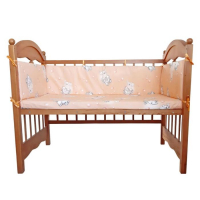 Бортик «Слонята», 4 части (2 части: 30х60 см, 2 части: 30х120 см), цвет персик Бортик «Слонята», 4 части (2 части: 30х60 см, 2 части: 30х120 см), цвет персик