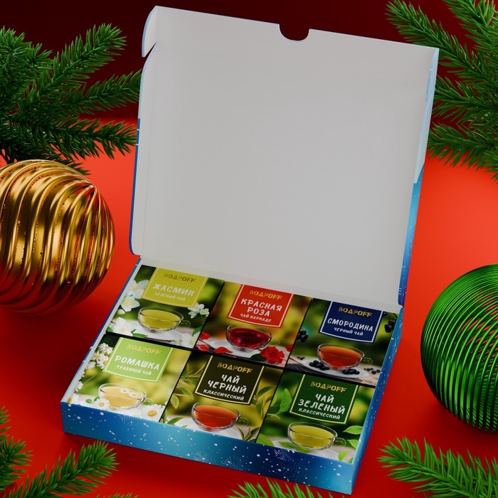 Новогодний подарочный набор чая Новогодний подарочный набор чая "Символ года", 36 пакетиков, 72 г