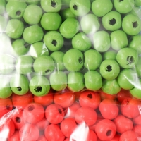 Набор бусины для творчества дерево "Неоновый яркий" d-0,8 см, 4 цвета х 15 гр Набор бусины для творчества дерево "Неоновый яркий" d-0,8 см, 4 цвета х 15 гр