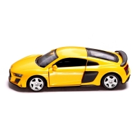 Машина металлическая AUDI R8 COUPE, 1:32, инерция, открываются двери, цвет жёлтый Машина металлическая AUDI R8 COUPE, 1:32, инерция, открываются двери, цвет жёлтый